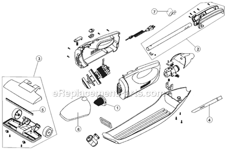 Page A Diagram and Parts List for SD20000RED  Dirt Devil Upright Vacuum